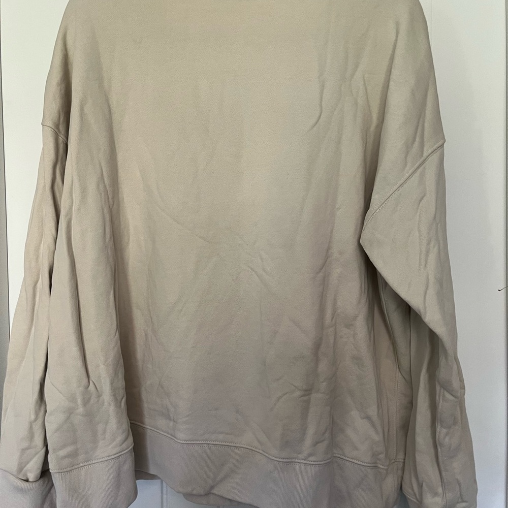 J. Crew Beige Sweatshirt with Red Love Graphic - Picture 5 of 5